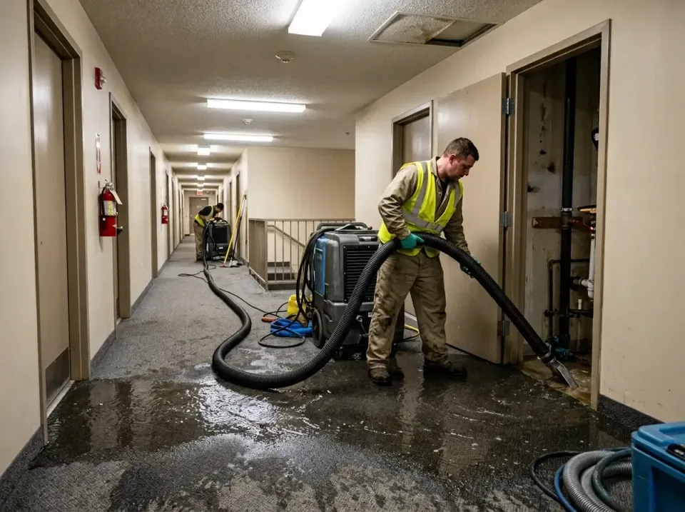multi-unit-apartment-hallway-f-005 — frequently asked questions, Emergency Burst Pipe Water Extraction & Removal in Oak Grov…